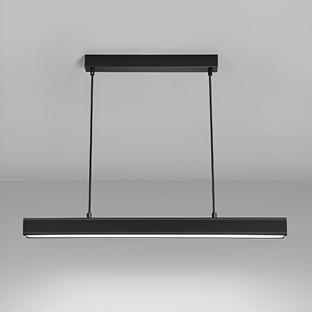 30'' Rectangular Modern Black Pendant Light – Vintage-Inspired LED Lighting