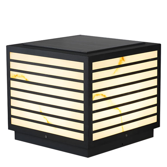 Square IP65 Waterproof LED Solar Outdoor Deck Post Pillar Light