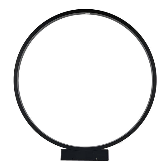Elegant Circular COB LED Pathway Light Modern Black Ring Design