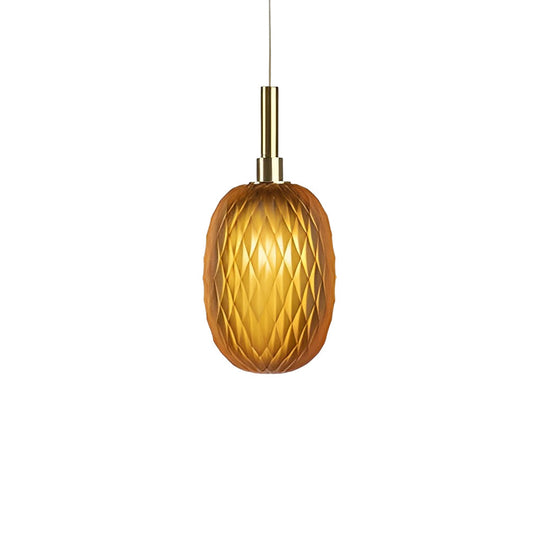 Small Glass Lantern Iron Luxury Post-Modern Pendant Light Chandelier