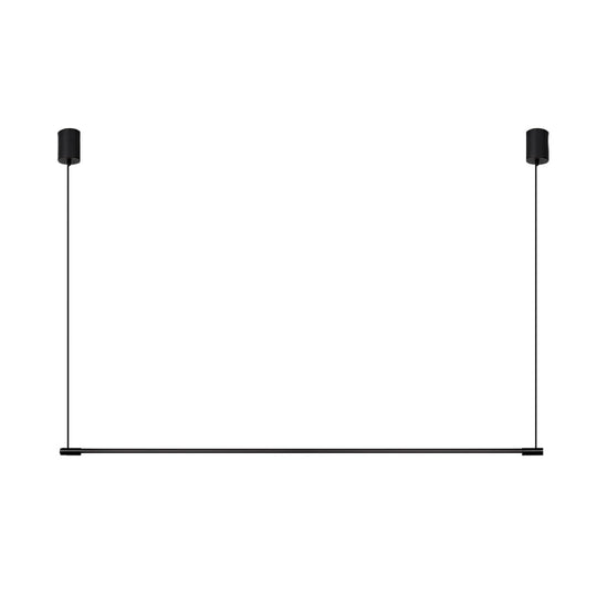 Minimalist Long LED Linear Light Stepless Dimming Black Nordic Ceiling Light