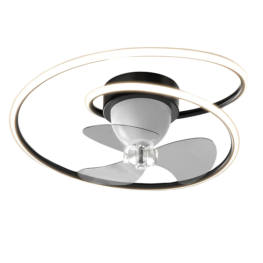 Smart 360° Rotating Ceiling Fan with Stepless Dimming LED and App Control