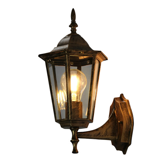 Retro Hexagonal Waterproof European Style Outdoor Wall Lights