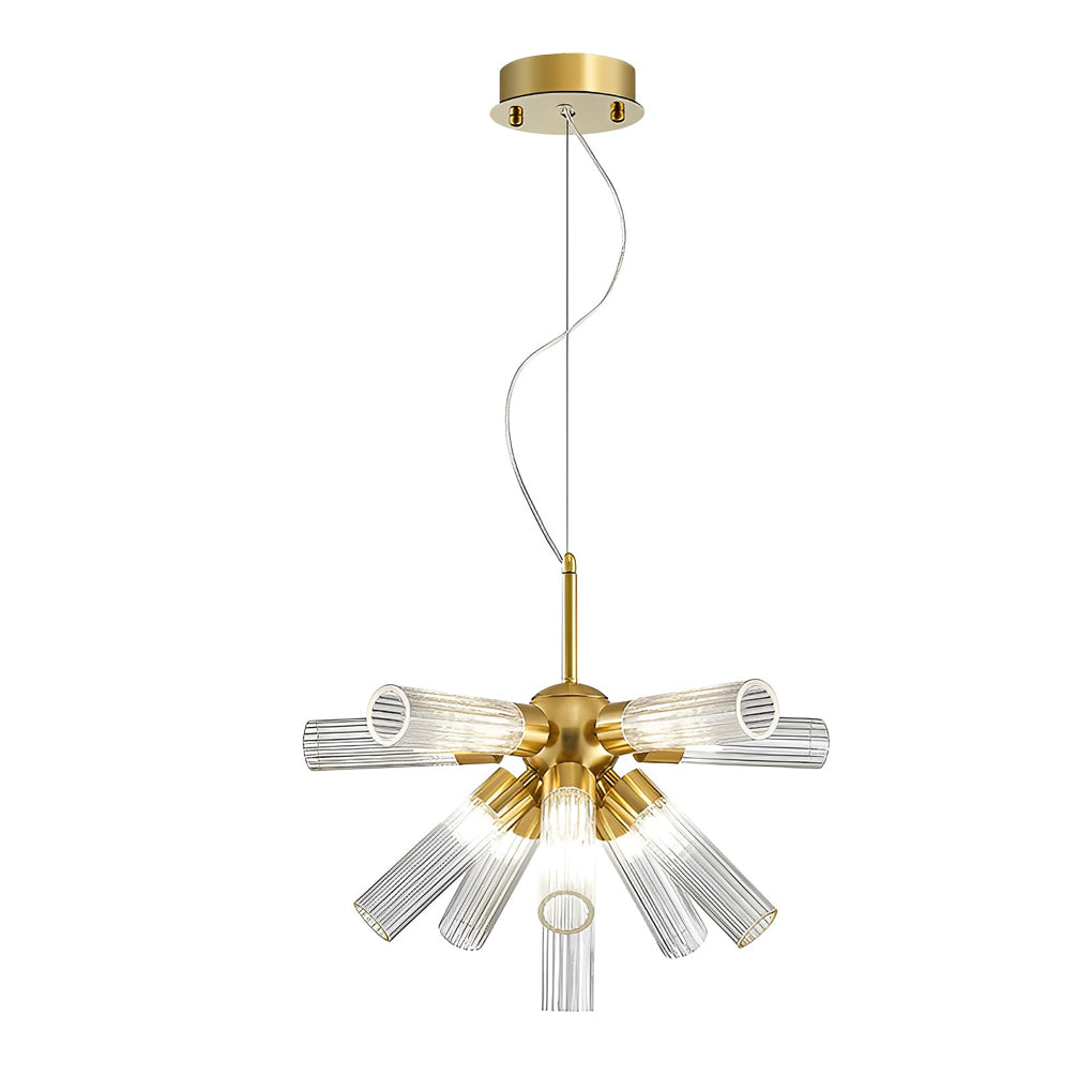 Acrylic Tube Three Step Dimming Post Modern Sputnik Light Chandelier