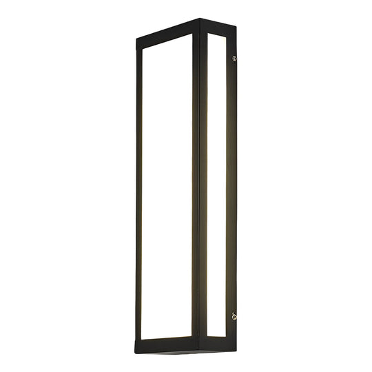 Rectangular LED Waterproof Black Modern Outdoor Exterior Wall Lamp