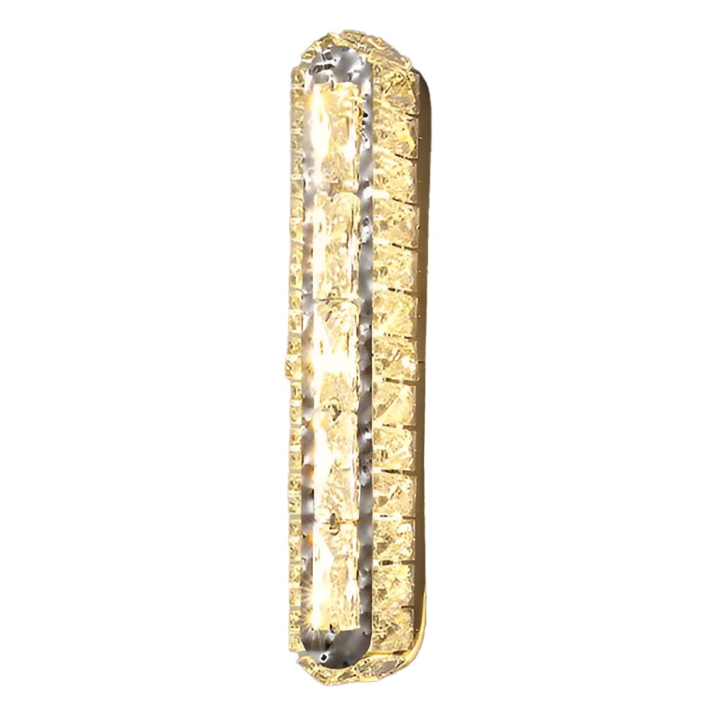 Double Strip Three Step Dimming LED Crystal Wall Lamp