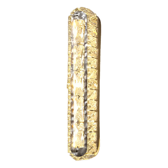 Double Strip Three Step Dimming LED Crystal Wall Lamp