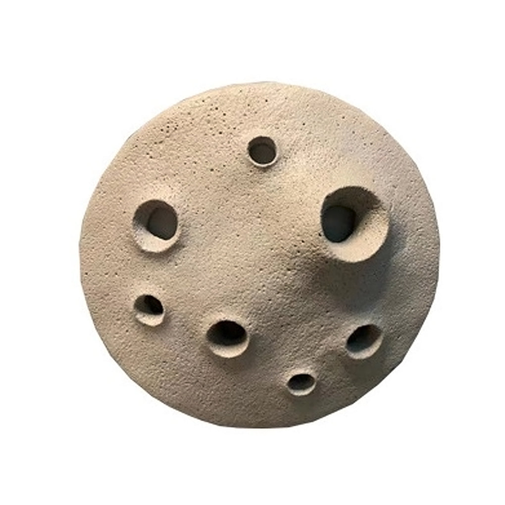 Round Creative Cement Lunar Crater LED Waterproof Outdoor Wall Lamp