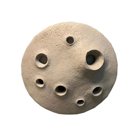 Round Creative Cement Lunar Crater LED Waterproof Outdoor Wall Lamp