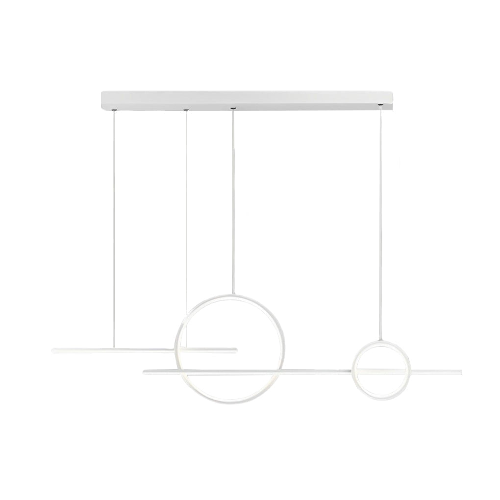 Circles Three-Step & Stepless Dimmable LED Chandelier