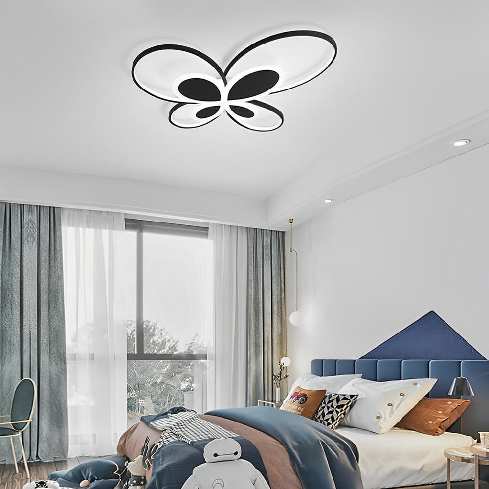 Cluster Dimmable Butterfly LED Flush Mount Ceiling Light for Baby & Kids