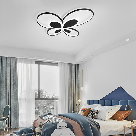 Cluster Dimmable Butterfly LED Flush Mount Ceiling Light for Baby & Kids