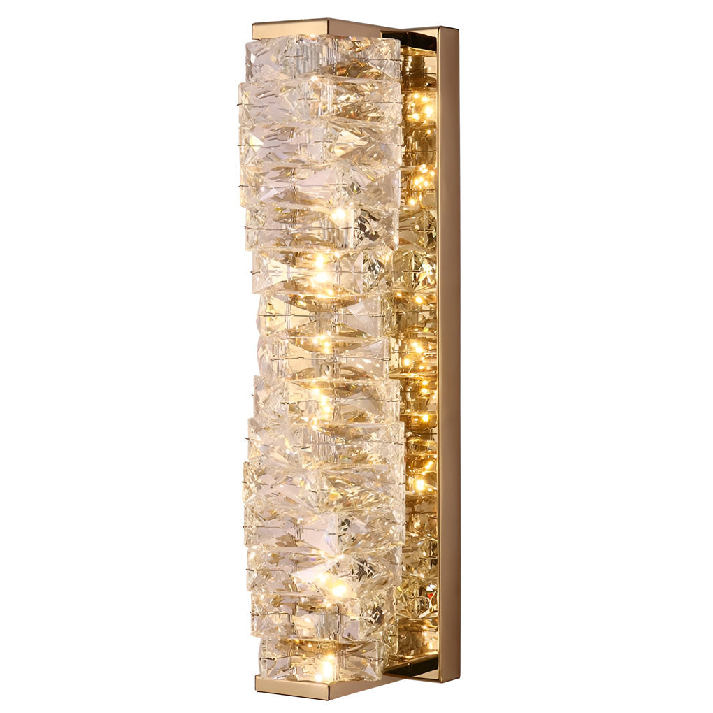 Creative Crystal LED Wall Sconce with 3 Step Dimming