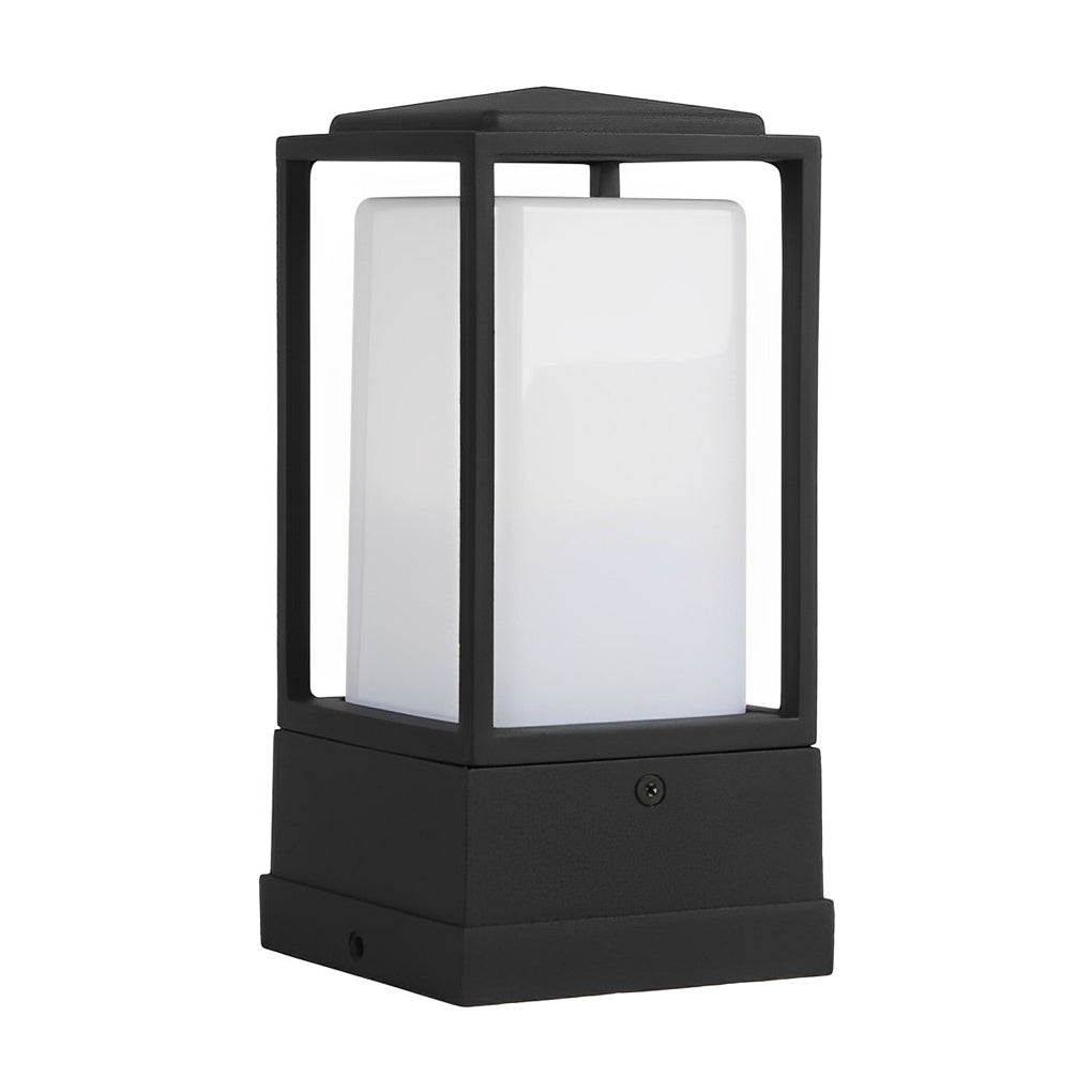 Aluminum Cubic LED Outdoor Lawn Lantern