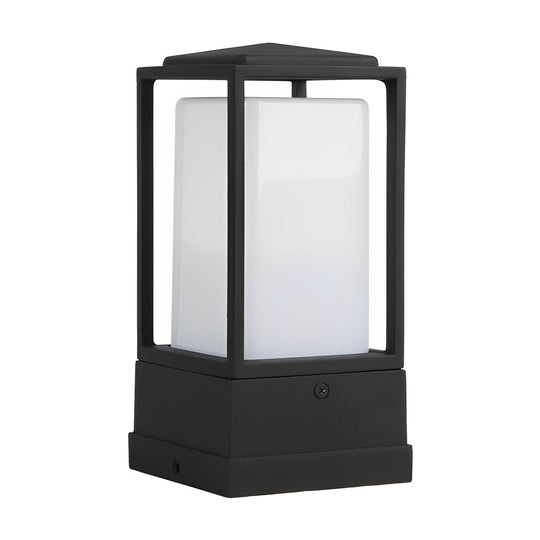 Aluminum Cubic LED Outdoor Lawn Lantern