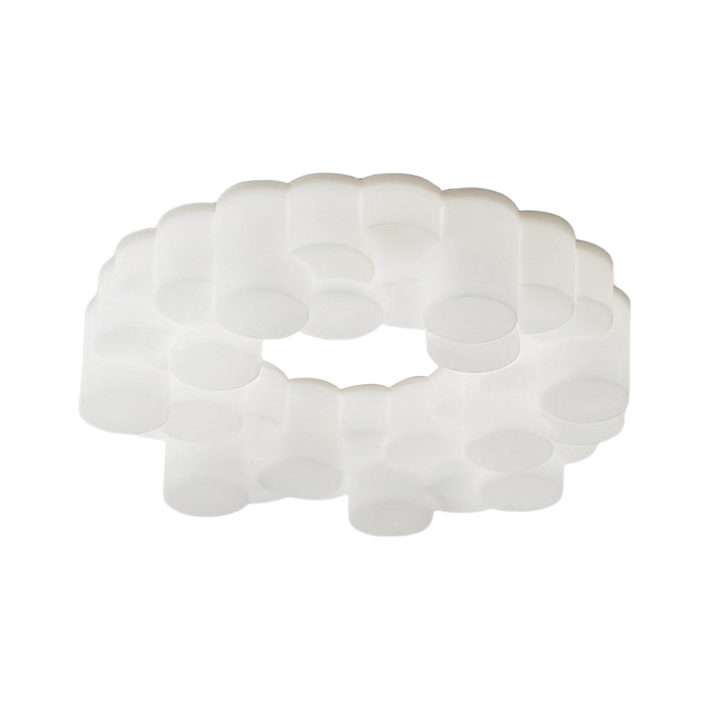 Ring Honeycombs Three-Step Dimming LED White Ins Nordic Chandelier Light
