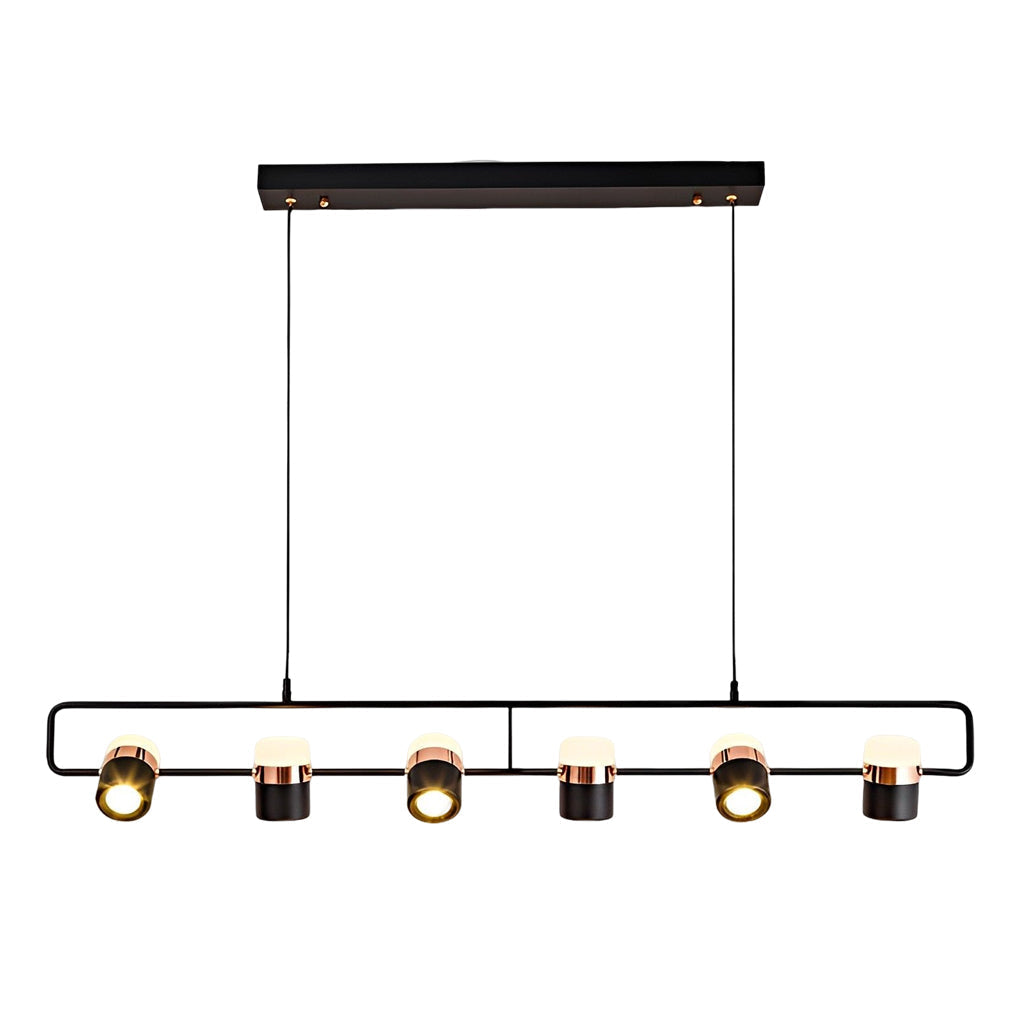 Rotatable Creative Electroplated Metal LED Nordic Chandelier Pendant Light