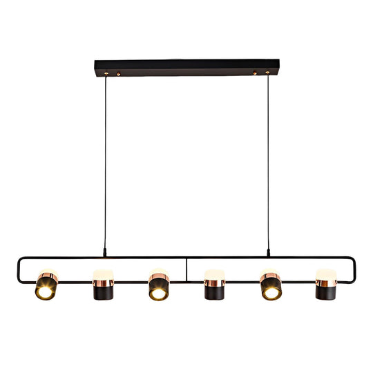 Rotatable Creative Electroplated Metal LED Nordic Chandelier Pendant Light