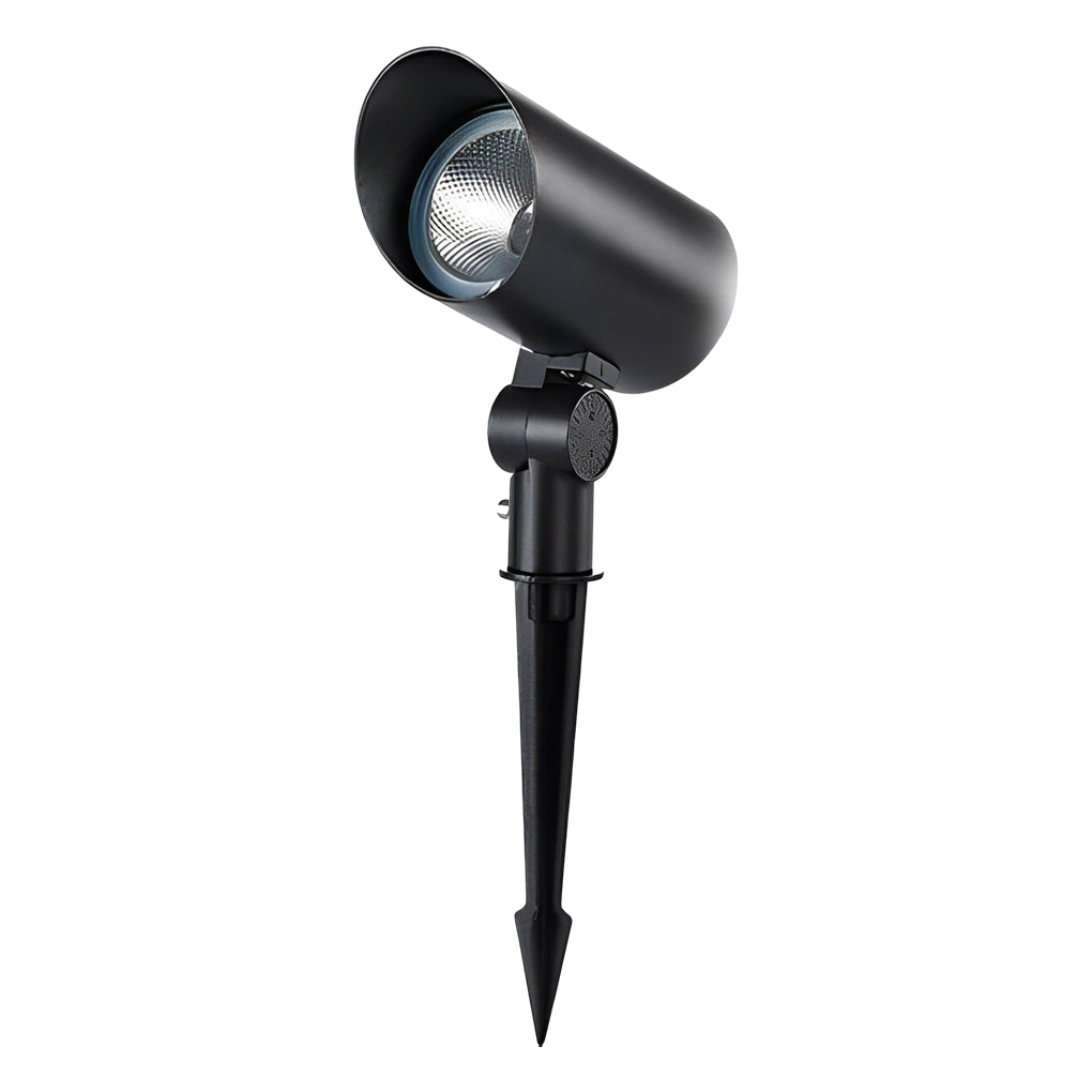 Waterproof Black Modern LED Outdoor Spotlights Lawn Garden Lamp