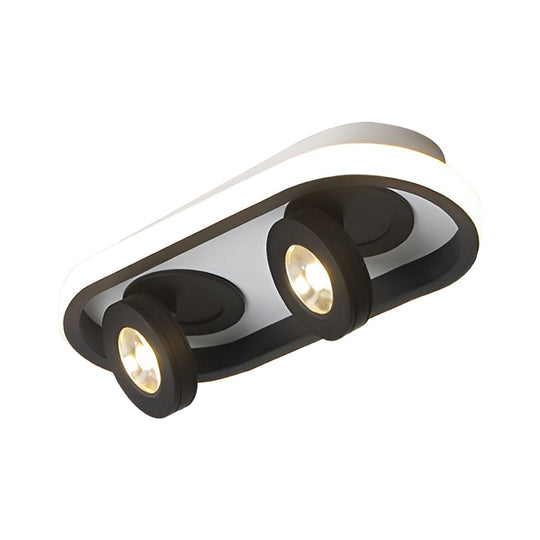 Rounded Rectangular – LED Adjustable Spotlight Modern Ceiling Light