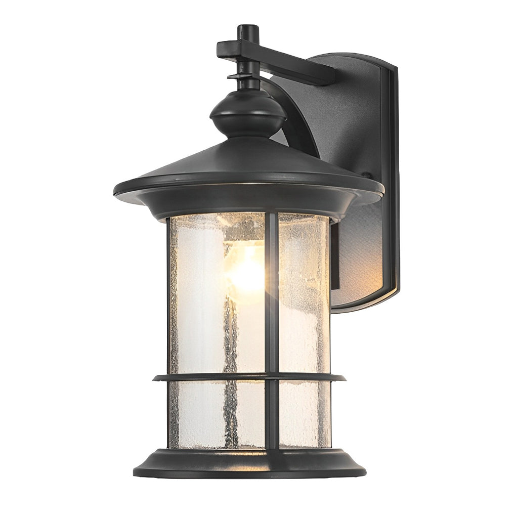 Retro Aluminum Glass LED Waterproof Garden Wall Lamp