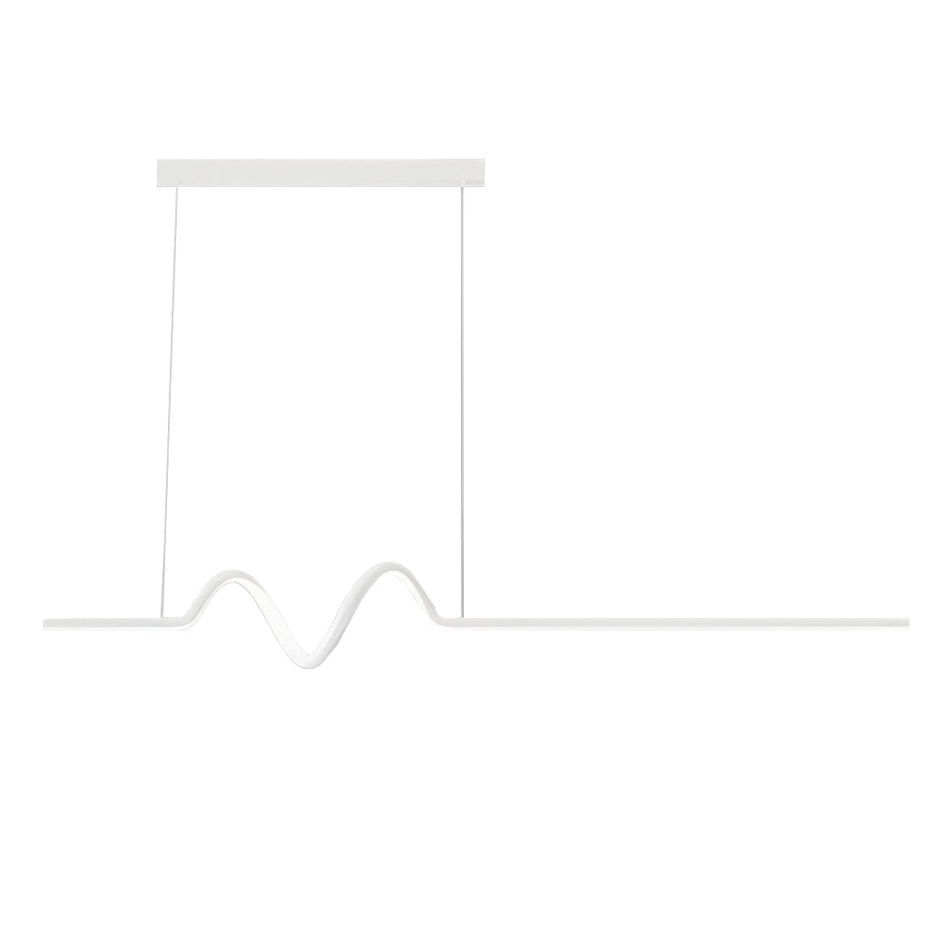 Creative Minimalist Wavy Stepless Dimming Nordic Chandelier with LED Strip