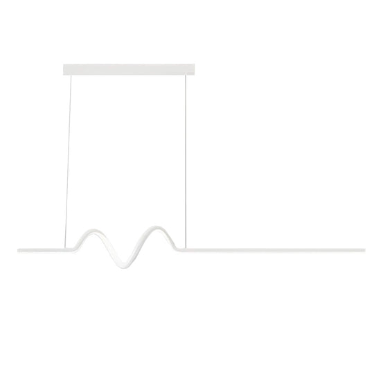 Creative Minimalist Wavy Stepless Dimming Nordic Chandelier with LED Strip