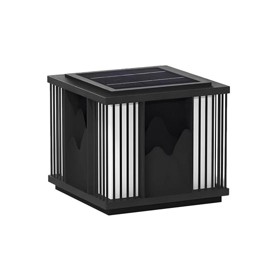 Waterproof LED Mountain Scenery Solar Fence Post Cap Light