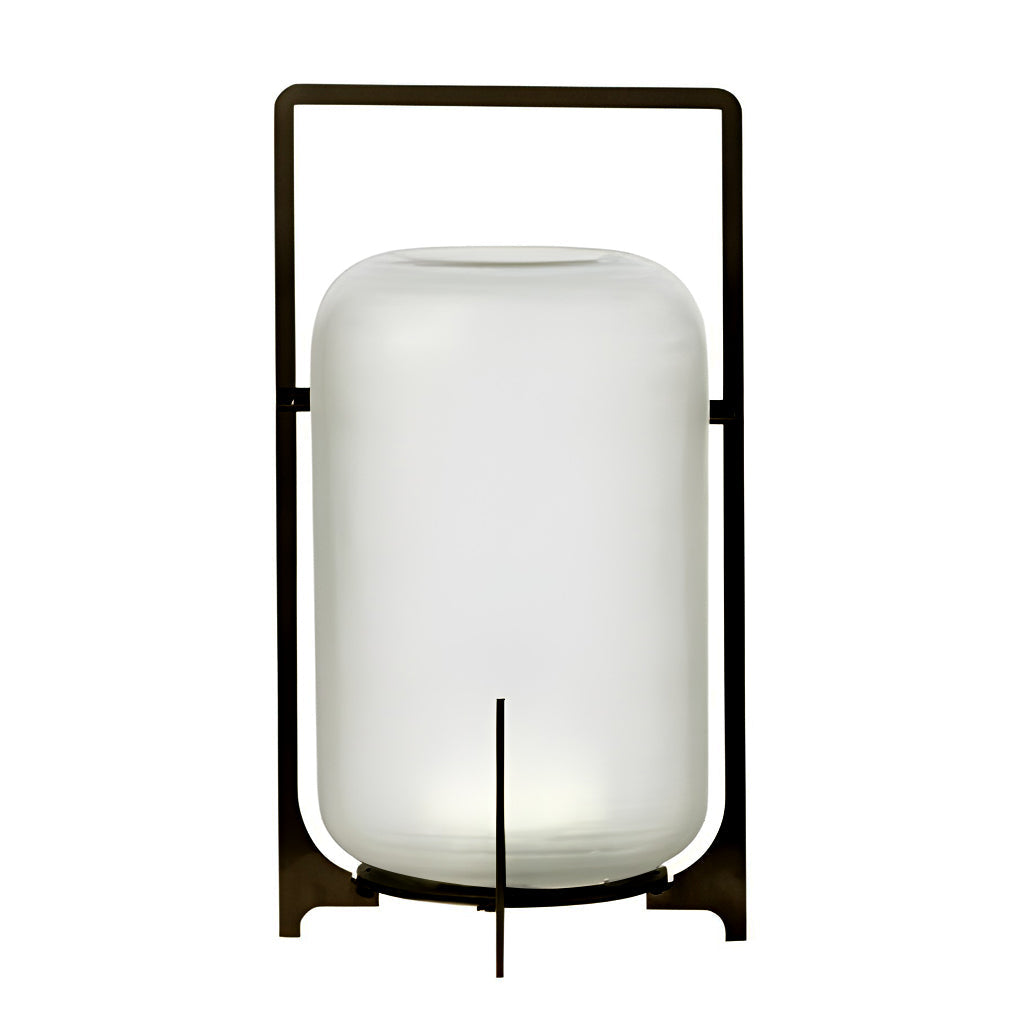 Portable Lantern Shaped Glass Waterproof LED Outdoor Solar Light
