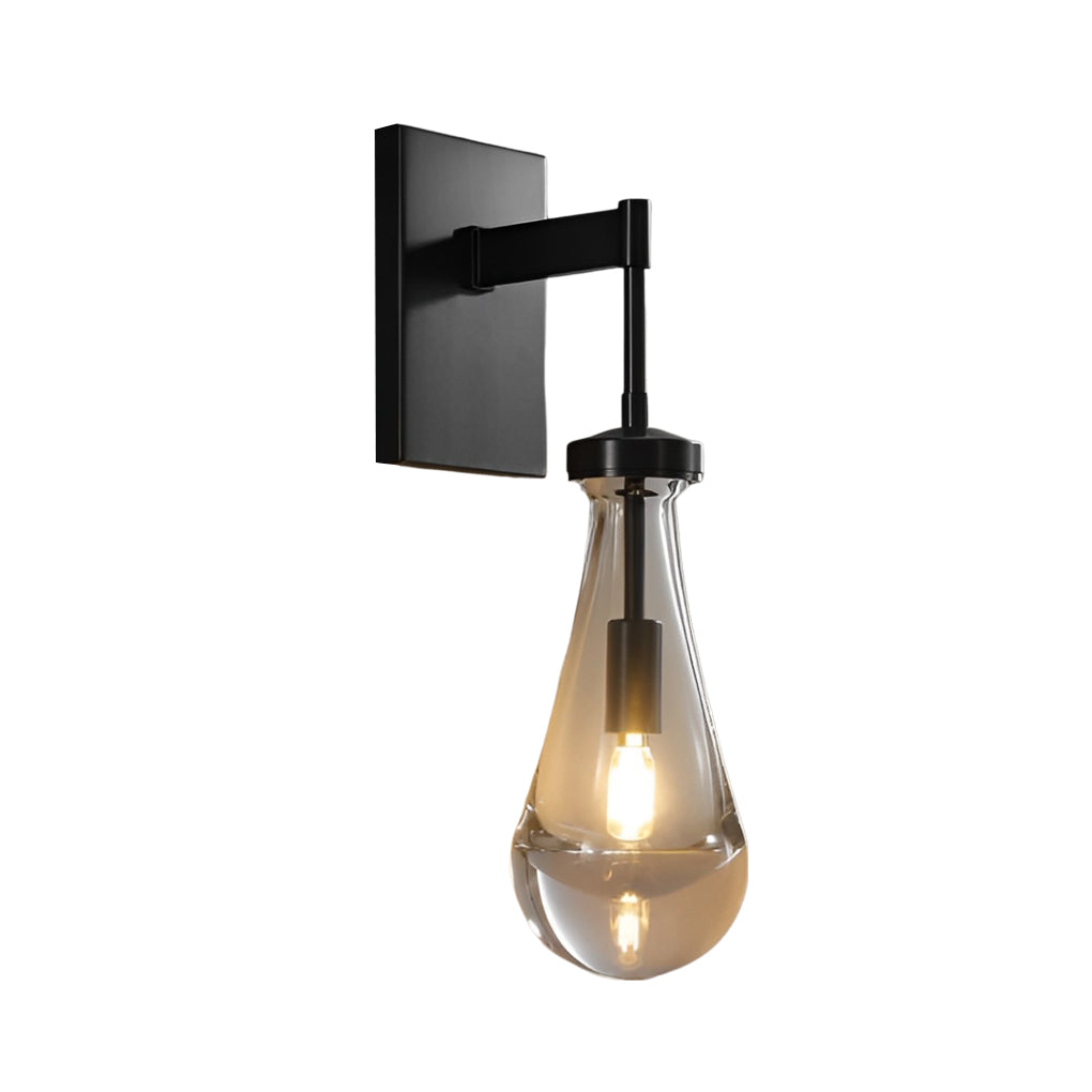 Water Drop Crystal Copper Modern Minimalist Wall Lamp