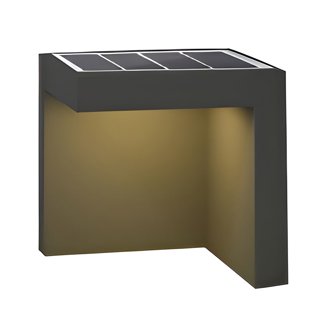 Half-Cut Rectangular Fixture Modern Outdoor Path Light in Gray LED 4.5W IP54 Waterproof