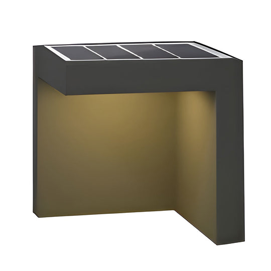 Half-Cut Rectangular Fixture Modern Outdoor Path Light in Gray LED 4.5W IP54 Waterproof
