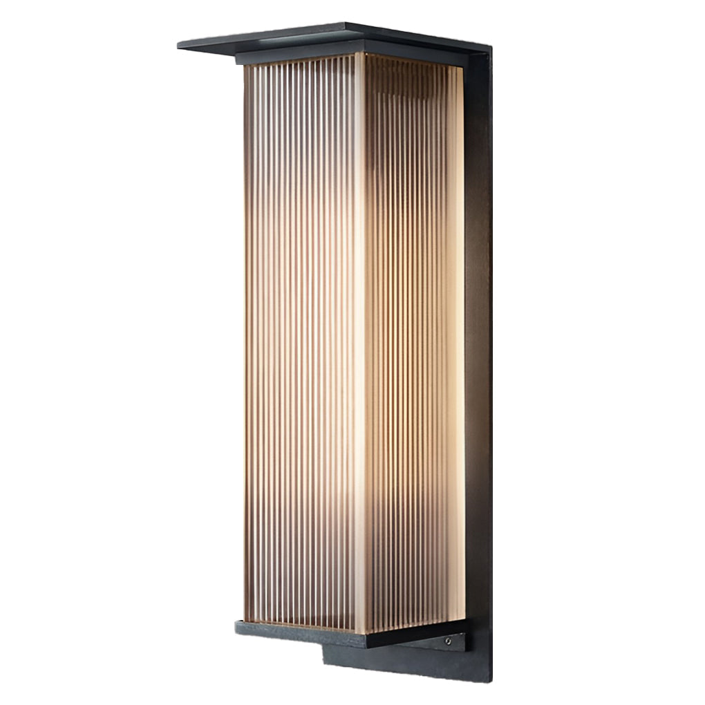 Rectangular Waterproof LED 3 W Modern Outdoor Solar Wall Sconces Lighting