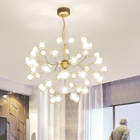45-Light Cluster Branches Design Glass LED Modern Chandelier