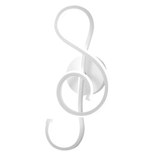 Musical Note Shaped LED Modern Wall Sconce