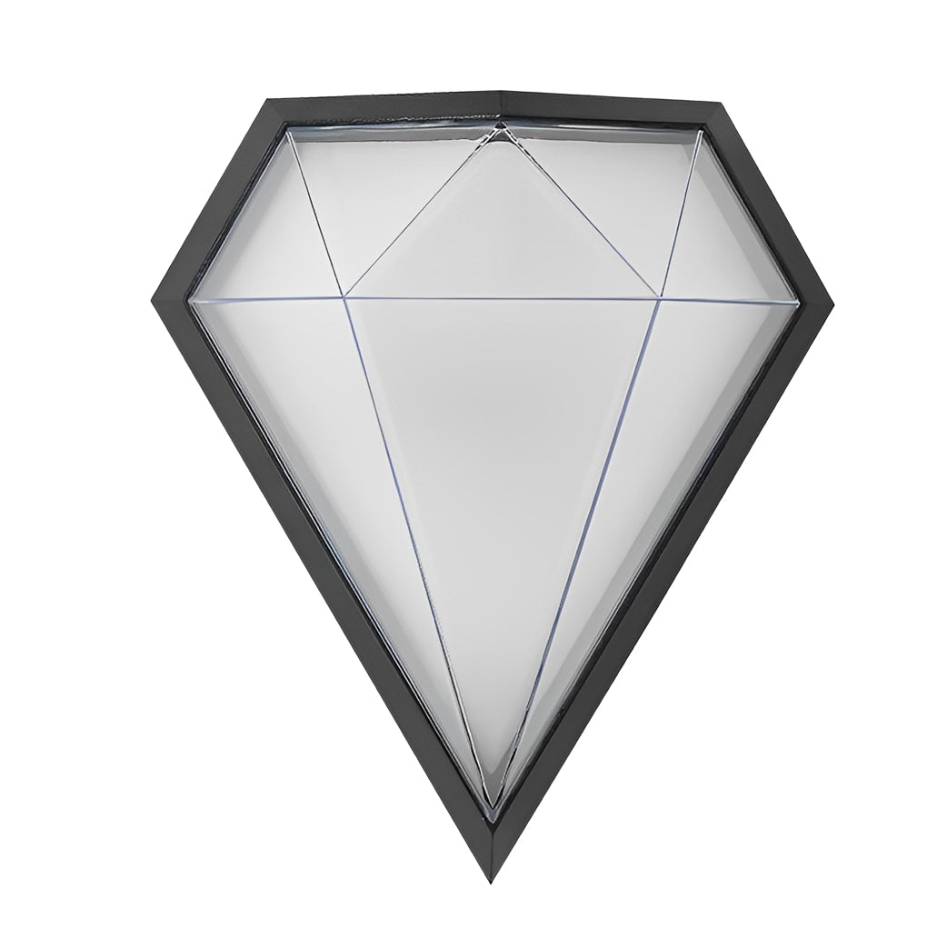 Creative Geometric LED Waterproof Black Modern Wall Lamp