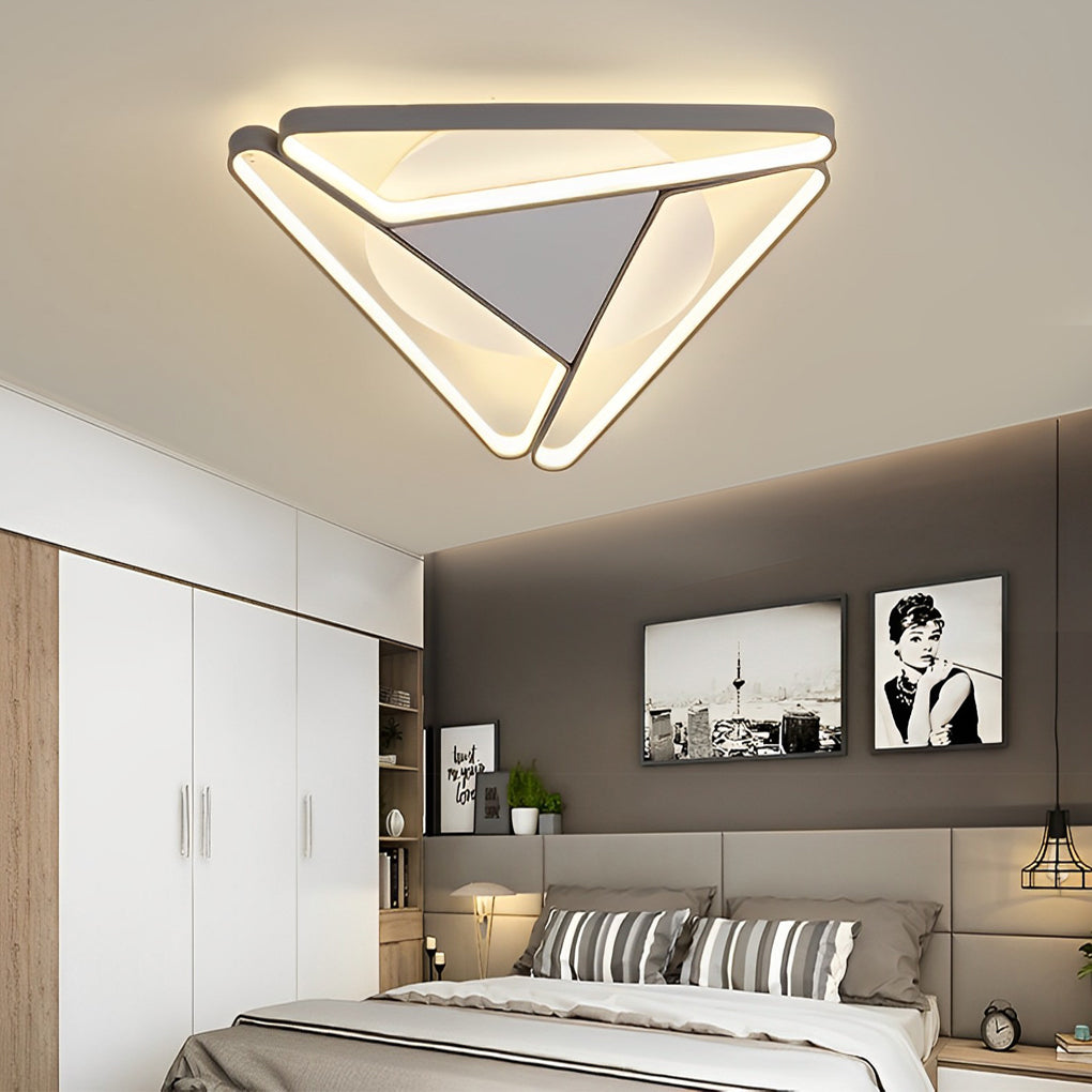 Geometric Design Modern LED Flush Mount Ceiling Light