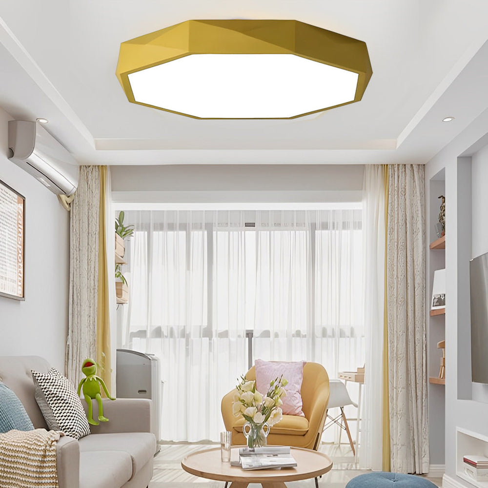 Geometric LED Modern Flush Mount Ceiling Light