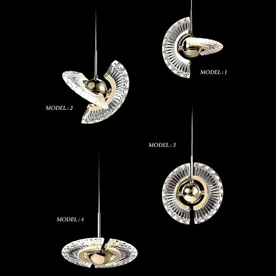 Adjustable Circle LED Nordic Pendant Light – Modern Hanging Lamp