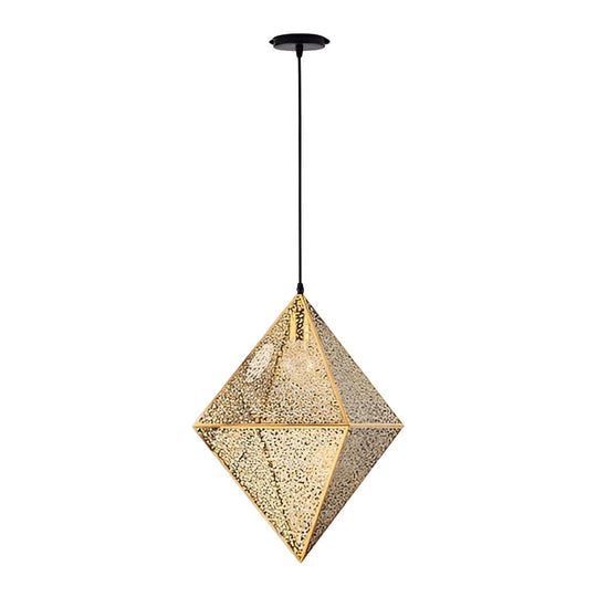 Stainless Steel Geometric Polyhedral Art Hollow Postmodern Chandelier