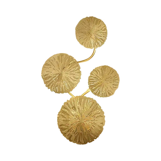 Stainless Steel Lotus Leaves Hollow Modern Wall Lamp