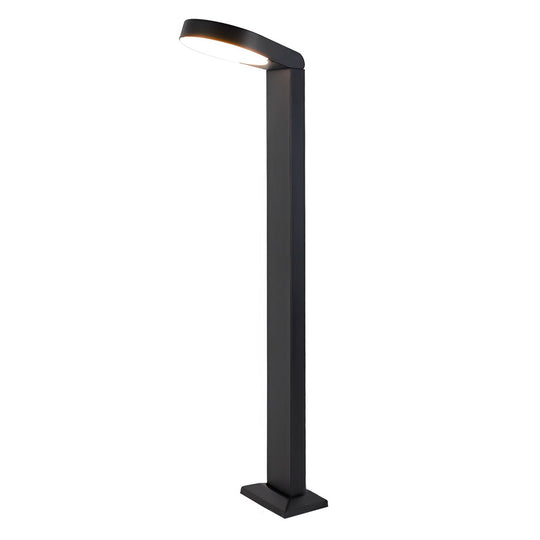 Minimalist Black Aluminum LED Lawn Lamp