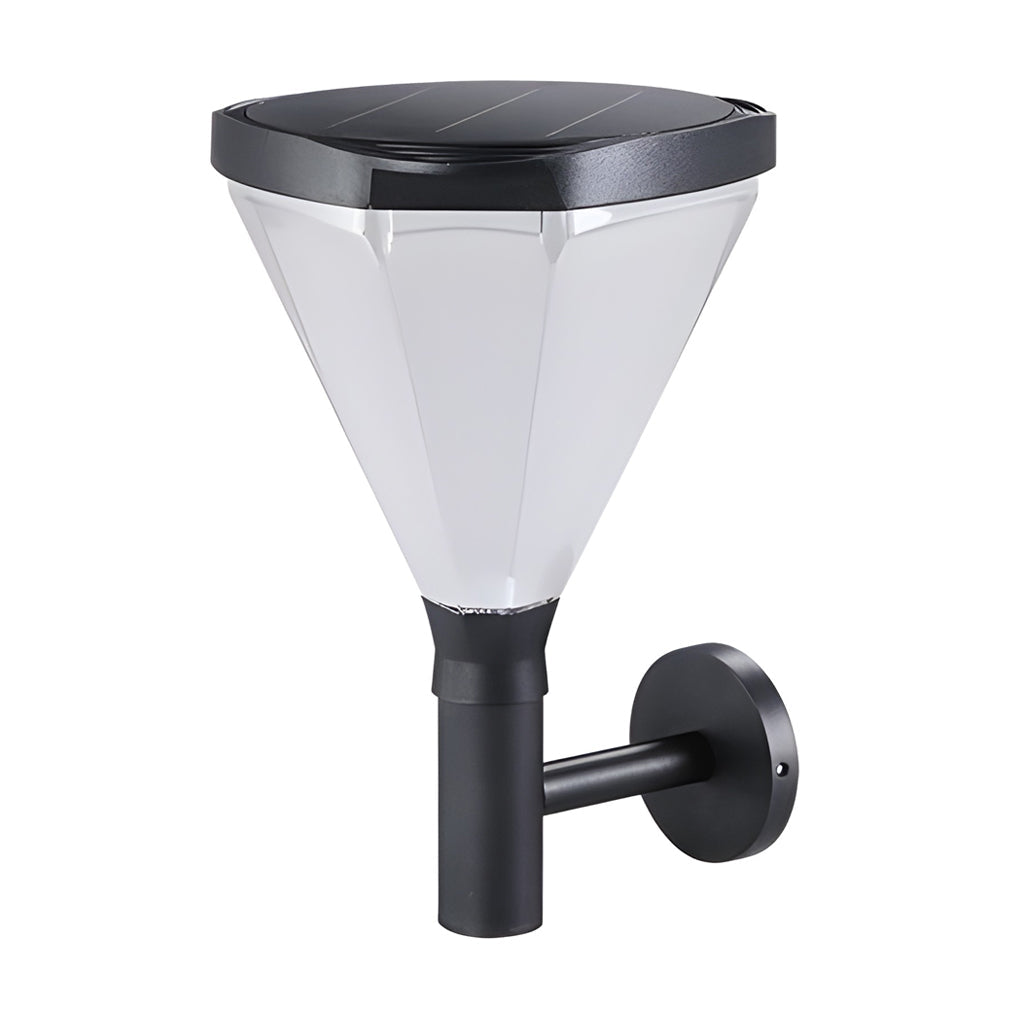 Geometric Solar LED Outdoor Waterproof Wall Lamp