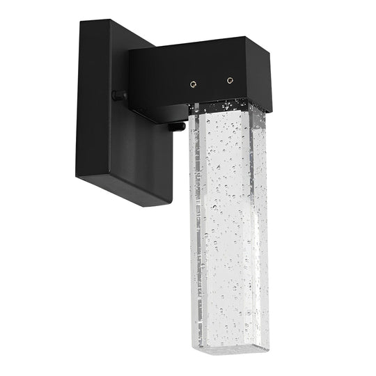 Waterproof LED 10W Crystal Black Modern Outdoor Wall Lamp