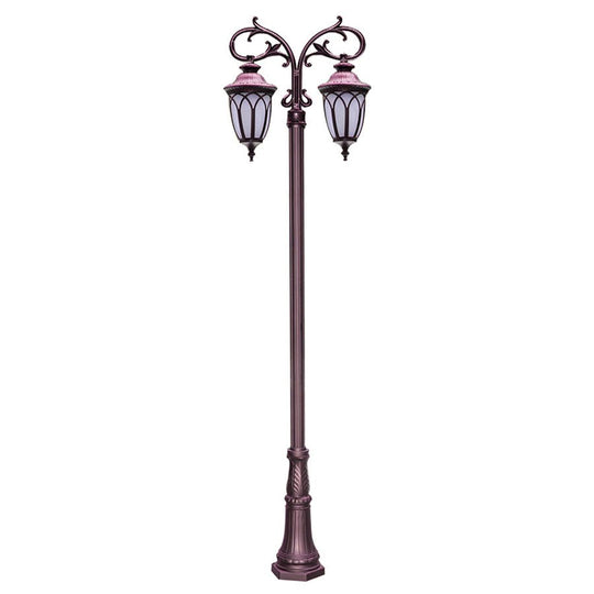 2-Head Aluminum Waterproof LED European Style Street Light – 118''