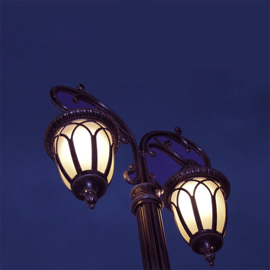 2-Head Aluminum Waterproof LED European Style Street Light – 118''