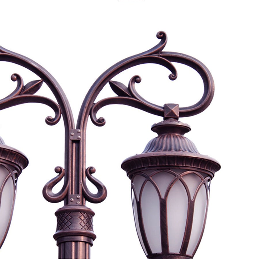 2-Head Aluminum Waterproof LED European Style Street Light – 118''