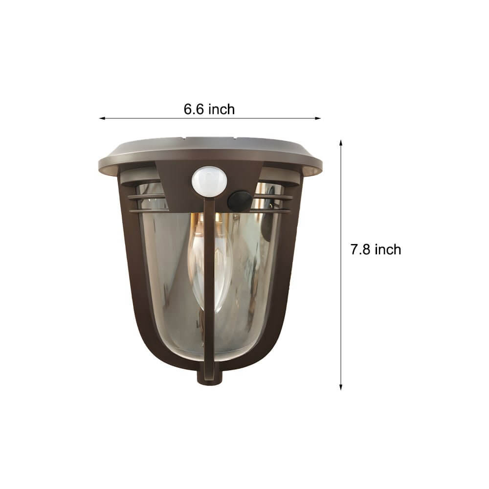 2-Pack Motion Sensor Solar LED Wall Lights