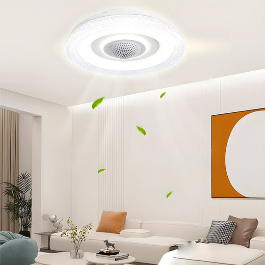 20 in. 6-Speed Bladeless Smart Ceiling Fan with Dimmable LED