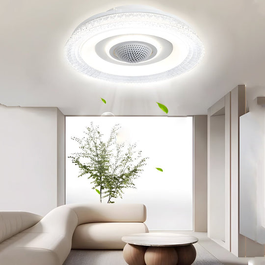 20 in. 6-Speed Bladeless Smart Ceiling Fan with Dimmable LED